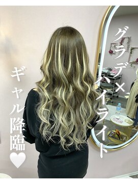 ガルボヘアー 名古屋栄店(garbo hair) #名古屋#栄#プルエクステ#ハイライト#グラデーション#ロング