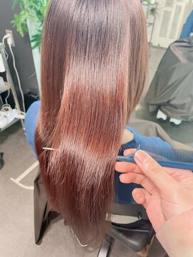 ドワーフ(DWARF) オレンジベージュカラー×髪質改善トリートメント