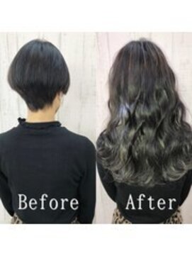 エクステ専門店あるじゃんすー 宇都宮店 グレーブラック#シールエクステ#アッシュブラック#美髪#宇都宮