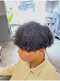 guest snap 刈り上げマッシュ×波巻きパーマ