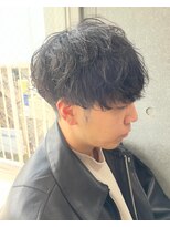 ワンズ リー 下北沢店(ONE's ly) ハイライト/マッシュパーマ／ウルフ/アッシュブラック/下北沢駅