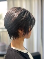 ショートボブショートカットショートヘアボブヘア白髪ぼかしボブ