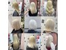 とりあえず明るく！黒染めやホワイトにしたい方　ブリーチし放題　￥14900