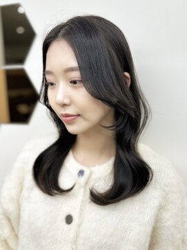 ミリ(mm) レイヤーカット オリーブベージュ カラー 韓国 髪質改善 仙台