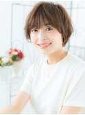 八潮/髪質改善/マロンベージュ☆ゆるふわマッシュボブパーマk