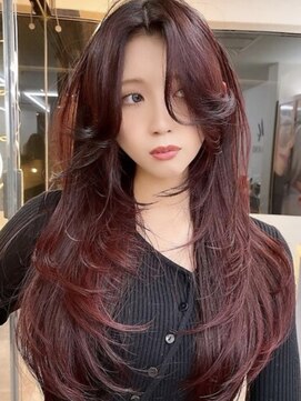 ラキング ギンザ トウキョウ(LAKING GINZA) くびれヘア/アプリコットオレンジ/夏/ハイライトカラー[銀座駅]