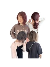他とは違うオシャレカラーに!【ハイライト/ブリーチ/イルミナ】髪質改善menuもたくさんあります!
