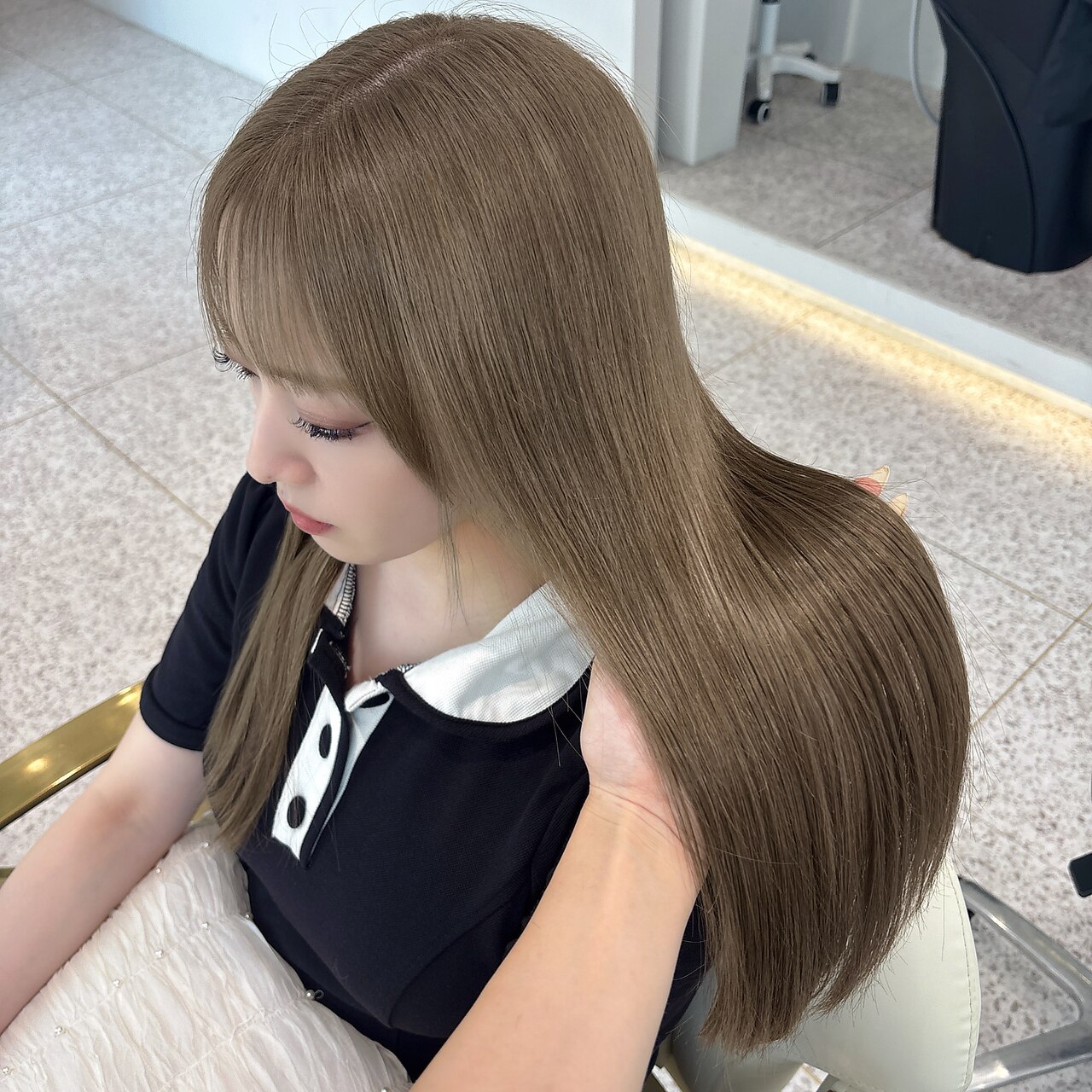 大人気☆カット＋カラー＋髪質改善トリートメント　イルミナカラー希望+1000