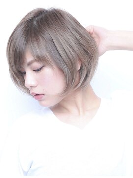 デイズ(days) 大人可愛い丸みショートボブ/アッシュベージュカラー