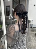 結婚式ヘアセットぽこぽこアレンジ
