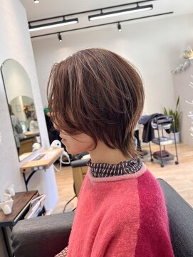 透明感ショートウルフ