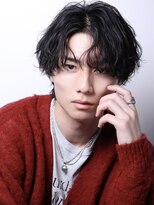 ルーシー 川越(LUCEY)&nbsp;センターパートフェザーパーマシャドウパーマメンズパーマ