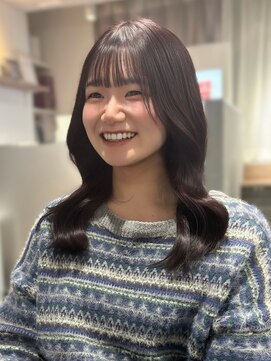 モク(mok) シースルーバング×小顔顔まわりカット