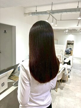 2195ヘアー 世田谷代田(2195hair) 地毛風カラー/地毛風ストレート/黒髪ロング/縮毛矯正/髪質改善