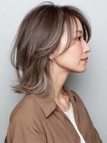 サンタフェ 豊田店(Santa'Fe)&nbsp;白髪ぼかし似合わせ/小顔カット/ミディアムレイヤー/1