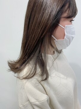 アッシュ 高円寺店(Ash) イヤリングカラー×グレージュ