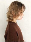 【三ツ井純】無造作 毛先パーマ ウルフカット 20代 前髪パーマ