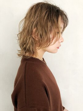 コフィー バイ メルト 吉祥寺(cofy by melt) 【三ツ井純】無造作 毛先パーマ ウルフカット 20代 前髪パーマ