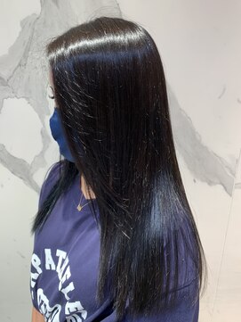 ウノプリール 茶屋町店(unopulir) 【濱口】美髪エステカラー　ブルーブラック