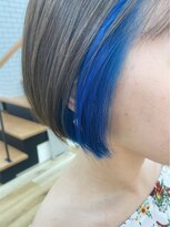 ロビー(LOBBY)&nbsp;『LOBBY』　ミニボブ＊インナーカラーブルー