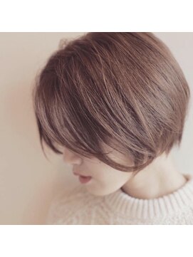 ベル 新宿(Belle) 大人かわいい　小顔ショートボブ×ベージュカラー　Belle新宿