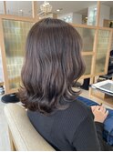 波ウェーブ×グレージュ×10代20代
