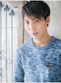 ≪mod's men≫爽やかヘーゼルベージュ束感ショートレイヤーf