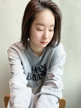 アイティーバイアルバム 藤沢店(IT by ALBUM) カジュアルボブ_外ハネボブセクションカラー_48515