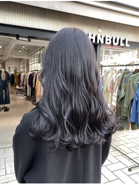 アクアオモテサンドウ(ACQUA omotesando) ＊ブリーチなし艶髪ラベンダーグレージュ暗髪パープルグレージュ