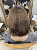 ブリーチ毛の方を高難易度縮毛矯正とオレオルカラーで艶髪に変身
