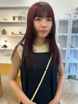 ユー(yew) cherry  purple＋ long layer