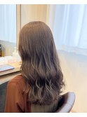柔らかベージュ/グレージュカラー/レイヤー/20代/30代/40代/50代