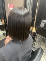 フィオーレ ヘアデザイン(FIORE hair design)&nbsp;オリーブグレージュ×パツっとボブ