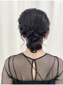 大人シニヨン/結婚式お呼ばれヘア/参列ヘア/二次会ヘア/ロング