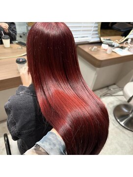 リリー(Lilley) 【hiyori】ブリーチを使ったレッドカラー