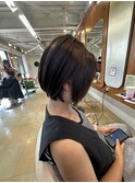 丸みのあるショートボブ