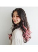 ハイライト　毛先カラー