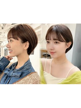 [カット+トリートメント\5300]【骨格診断×レイヤーカット】で創るショート/ボブ！抜け感のある小顔ヘアに