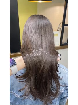 サク(Sac.) 今っぽい柔らかいオリーブマロンベージュ Sac.一澤幸奈