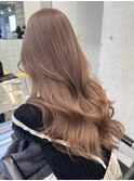 渋谷ミルクティーベージュハイトーンカラーヘーゼルベージュ30代