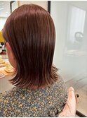 くびれヘア外ハネ×シアーブラウンボブ