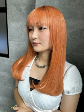 ルイス(L'wis) 20代30代/アプリコットオレンジ/オレンジカラー/渋谷/ブリーチ