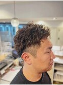 メンズツーブロックパーマ