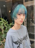 ペールブルー×ブラックデザイン