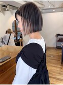 <30>切りっぱなし×透明感カラー♪ショート・ボブ・ブリーチも◎