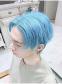 水色ブルーアッシュネイビーブルーカラーデザインカラーウルフ