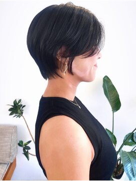 アンク(ank) 大人可愛いレイヤーショート/丸みショート/グレージュ/韓国