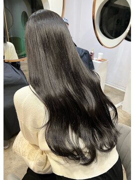 レア 表参道(L'ea) 黒髪クラゲヘアーオリーブグレー小顔ココアベージュ