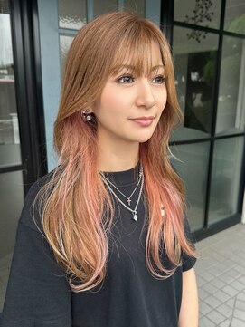 ヴィヴィ(VIVIE) イヤリングカラーピンクインナーカラーココアベージュオリーブ