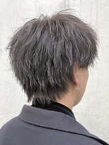 オーシャントーキョー ホワイト 原宿(OCEAN TOKYO WHITE)&nbsp;暗めカラーグレーアッシュ無造作マッシュウルフ